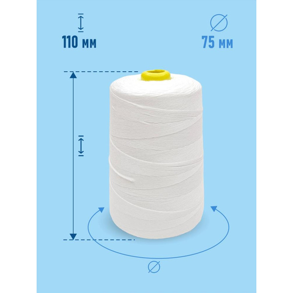 Нитки мешкозашивочные SENTEX 12/4 1000м (2 шт)