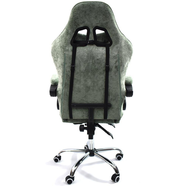 Вибромассажное кресло Calviano ASTI ULTIMATO green fabric