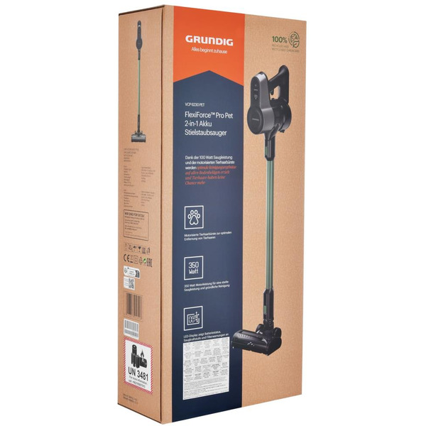 Вертикальный пылесос GRUNDIG VCP 6230 PET