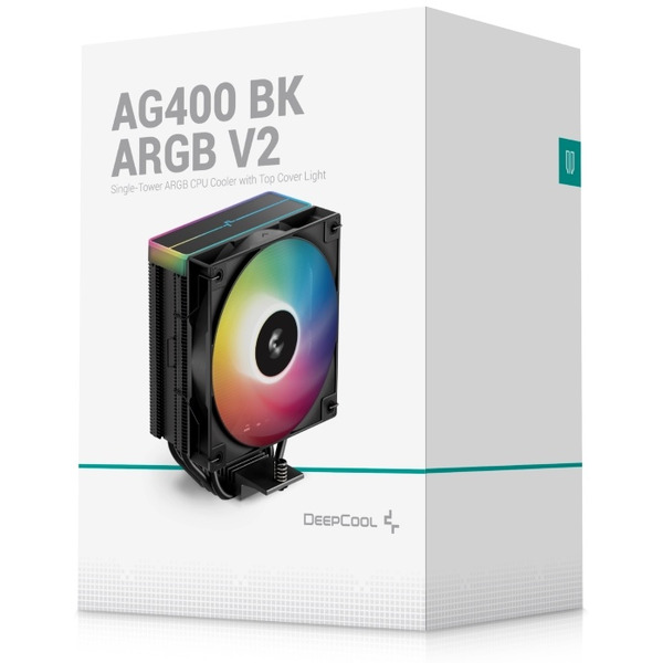 Кулер для процессора DeepCool AG400 BK ARGB V2 R-AG400-BKAMMN-GJD