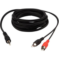 Шнур REXANT 17-4204 (Стерео 3,5мм - 2 RCA, 3м)