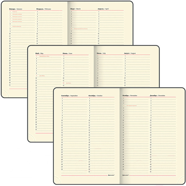 Ежедневник BRAUBERG недатированный Iguana 114456 (лиловый)