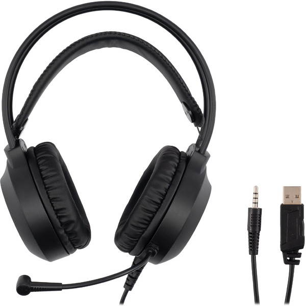 Наушники с микрофоном Oklick HS-L300G (черный)