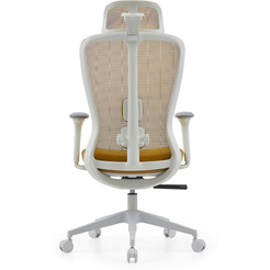 Офисное поворотное кресло SPARX FX-28-2 Fansil (White / Yellow)