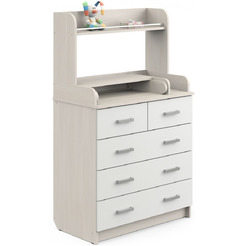 Детский комод Атон Сириус-2 805 Полка (бодега светлая/белый)