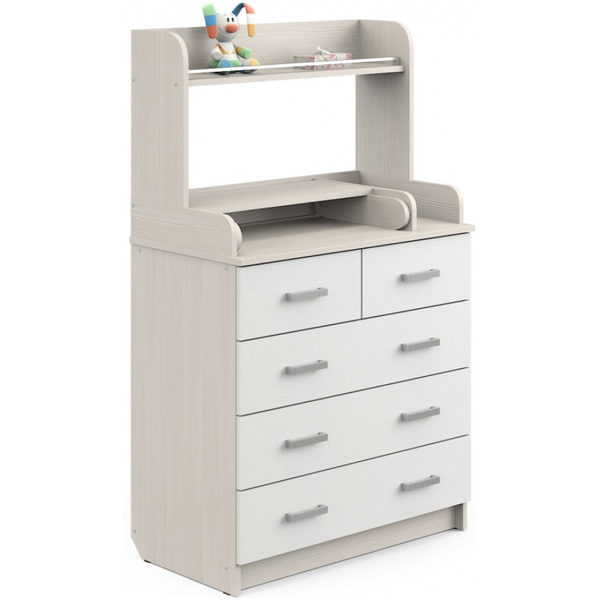 Детский комод Атон Сириус-2 805 Полка (бодега светлая/белый)