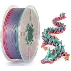 Пластик Kingroon New PLA Silk 1.75мм HC258 (1кг, Rainbow)