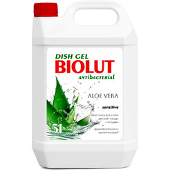 Гель для мытья посуды Biolut Aloe Vera с антибактериальным эффектом 5 л
