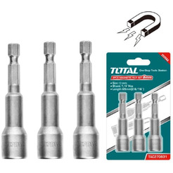 Торцевая магнитная насадка TOTAL TAC271231 (3 шт)