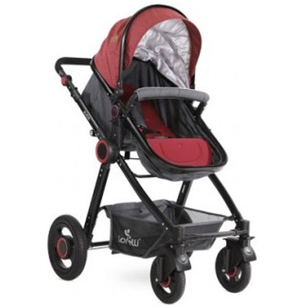 Коляска LORELLI Alexa 2 в1 (черный/красный)