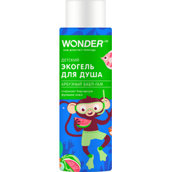 Детский экогель для душа WONDER LAB арбузный бабл-гам 0,38 л