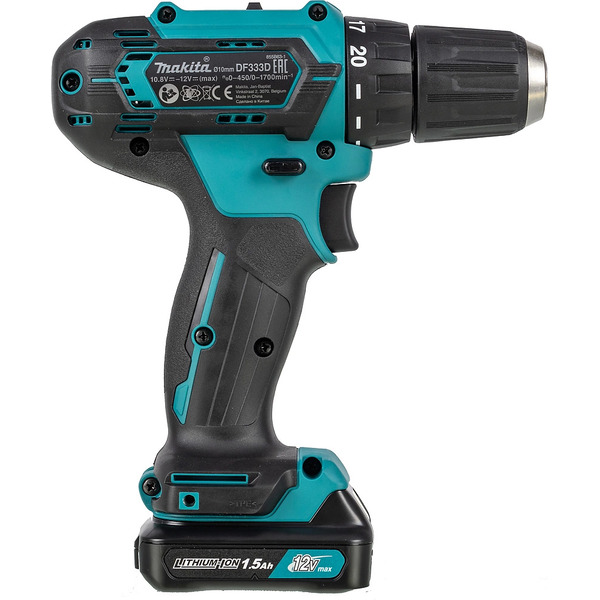 Аккумуляторная дрель-шуруповерт Makita DF333DWYE