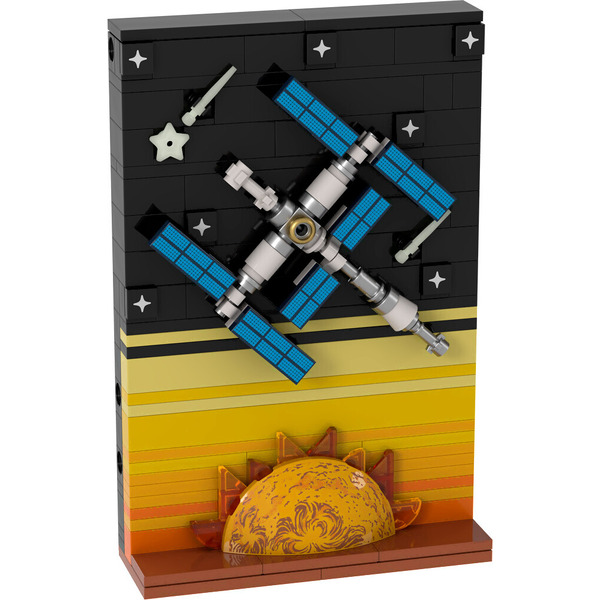 Конструктор Brick Labs Космос: Набор 65 лет первому полету AB-1321