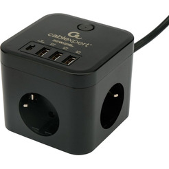 Сетевой фильтр Cablexpert CUBE-3-CU3-B-1.5