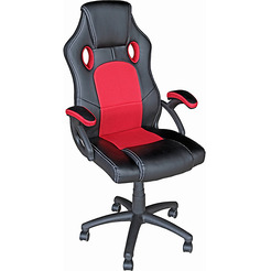 Кресло Mio Tesoro Дино X-2706 (черный/красный)