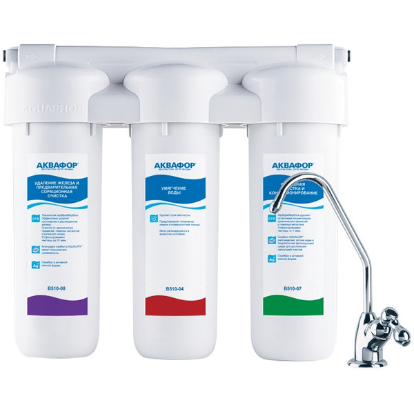 Водоочиститель Аквафор ТРИО FeH для жесткой воды (И2018)