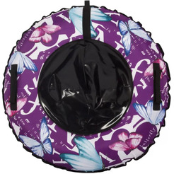 Тюбинг-ватрушка Snowstorm BZ-100 Butterfly V3 / W113186 (100см, розовый/черн)