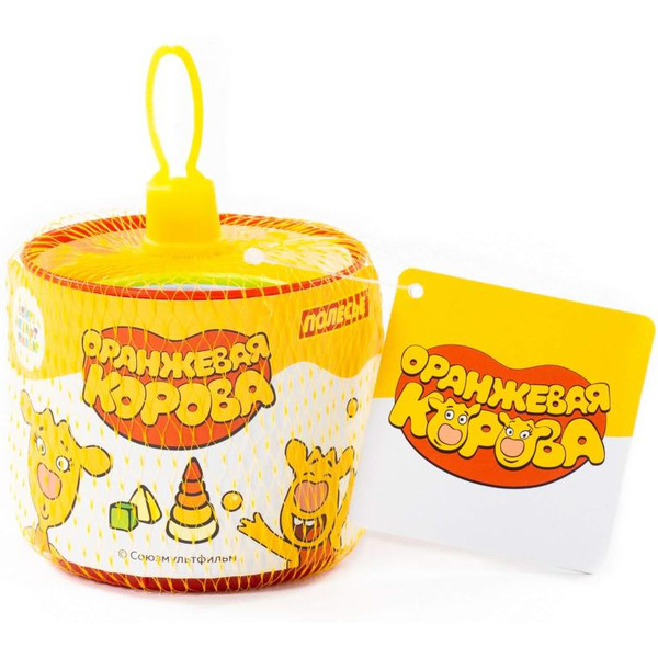 Пирамидка Полесье Занимательная пирамидка. Оранжевая корова 84422