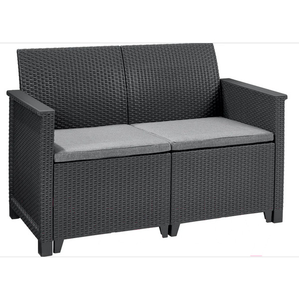 Набор садовой мебели Keter Elodie 2 seater 253948 (графит)