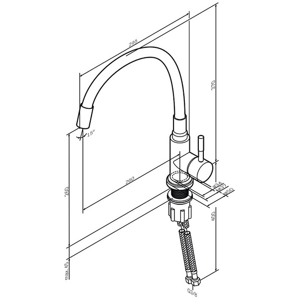 Смеситель AM.PM X-Joy S F85B07602