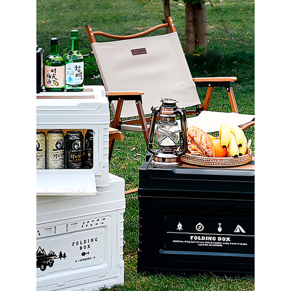 Многофункциональный складной органайзер со столиком и модулем Happy Home HH-011 (чёрный) , 40л.