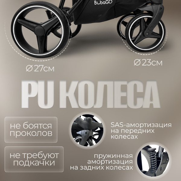 Коляска Bubago Savella 3в1 BG 199-3 (бежевый)