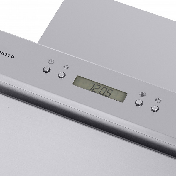 Кухонная вытяжка Maunfeld Gloria 90 (нержавеющая сталь/прозрачное стекло)