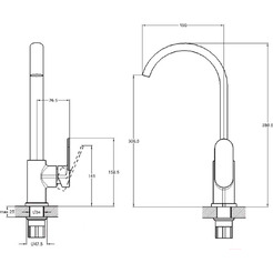Смеситель для кухни ECONOCE EC0392