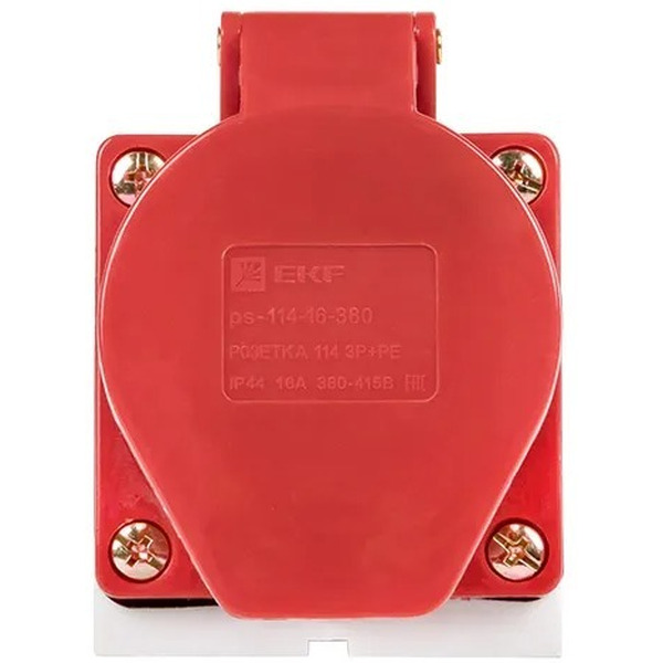 Розетка стационарная наружная EKF 114 3Р+РЕ 16А 380В IP44 PROxima