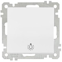 Выключатель для управления рольставнями Mutlusan 2100-406-0101 белый (21 серия)
