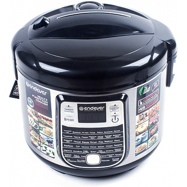 Мультиварка Endever Vita-95 (черный/сталь)