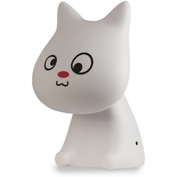 Настольная лампа ФАZА Котенок Фырсик белый