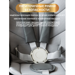 Стульчик для кормления 4в1 VipBaby POLLY GRAPHITE