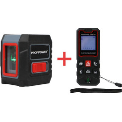Набор Profipower Лазерный нивелир NL-02G + дальномер PLD-60 (E0335-4)