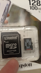 Карта памяти Kingston Canvas Select Plus microSDXC 128Gb (SDCS2/128GB)