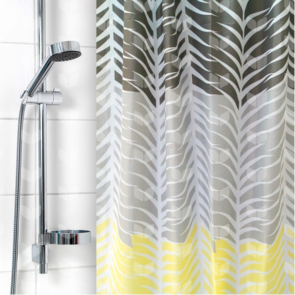 Штора для ванной комнаты Вилина 6666-2206-1 (пальмовые листья)