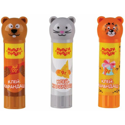 Набор клей-карандаш Мульти-Пульти "Зверята: Бобер, Леопард, Мышь" GS_41907