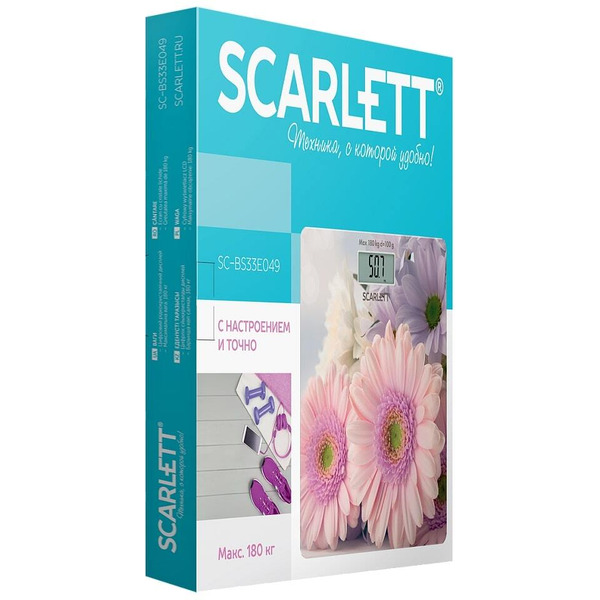 Весы напольные Scarlett SC-BS33E049 Gerberas