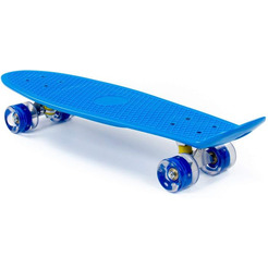 Доска роликовая Полесье 89359 (66 см) синяя с синими колёсами
