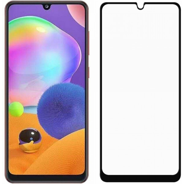 Защитное стекло Case Full Glue для Samsung Galaxy A13 (глянец черный)