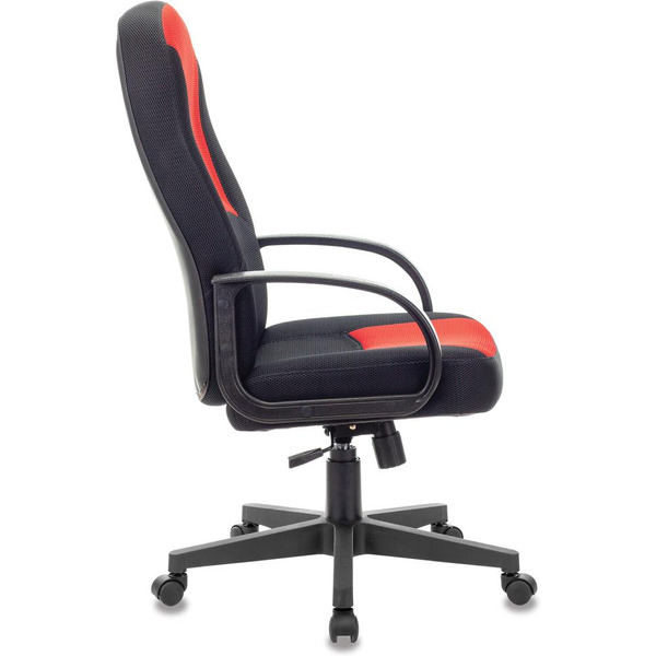 Кресло Brabix City EX-512 (ткань, черный/красный)