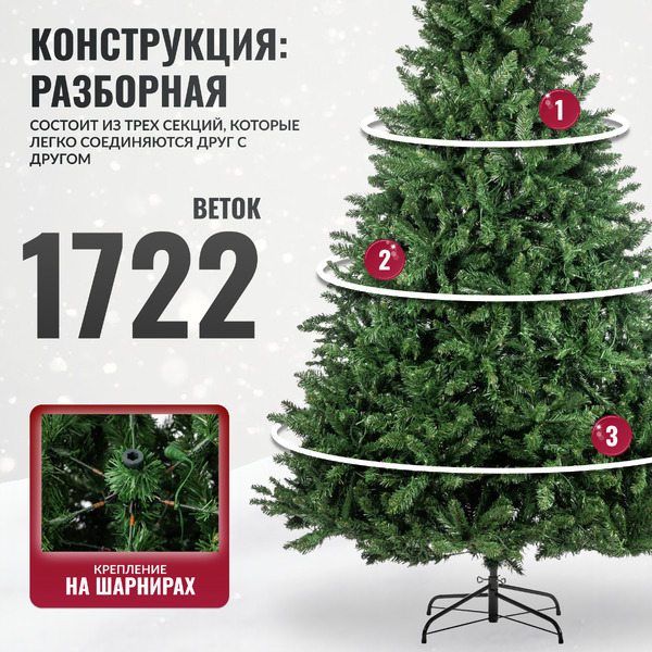 Ель искусственная Winter Light 210 / 24801-210CM LED