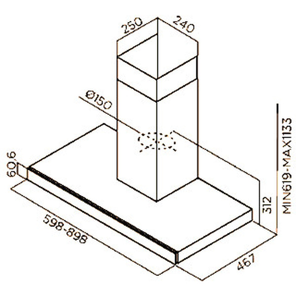 Кухонная вытяжка Jetair Flavia IX/A/60
