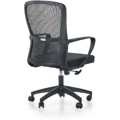 Кресло компьютерное SitZone U-069B сетка/ткань, черный, крестов. пластик