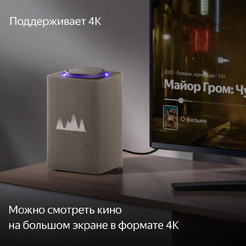 Умная колонка Яндекс Станция Макс с Алисой и Zigbee (YNDX-00053E) бежевый