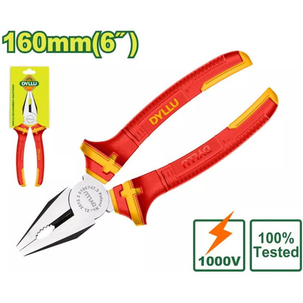 Плоскогубцы комбинированные диэлектрические DYLLU DTPL1936