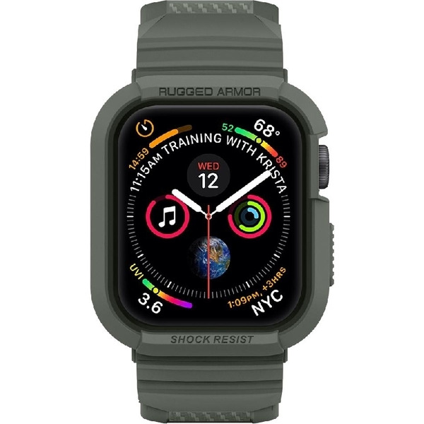 Ремешок с чехлом SPIGEN RUGGED ARMOR PRO для APPLE WATCH MILITARY GREEN 062CS26016