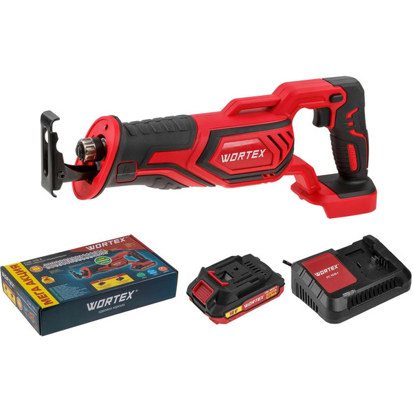 Сабельная пила Wortex CSR 1118 E 0329282 (с 1-м АКБ и ЗУ)