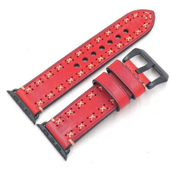 Ремешок Bingo Leather Cross для APPLE Watch Красный