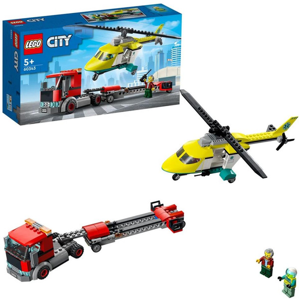 Конструктор LEGO City 60343 Грузовик для спасательного вертолета
